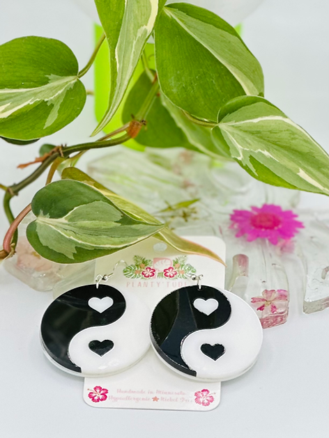 Love Yin Yang Earrings - Handmade