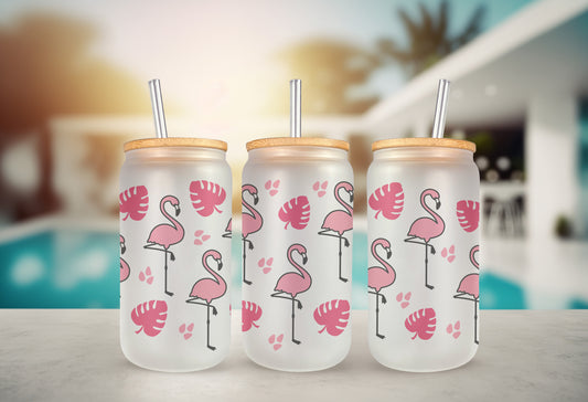Flamingos Drinking Glass - 16 oz. Glass