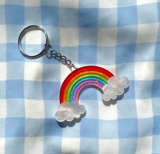 Rainbow Keychain - Handmade