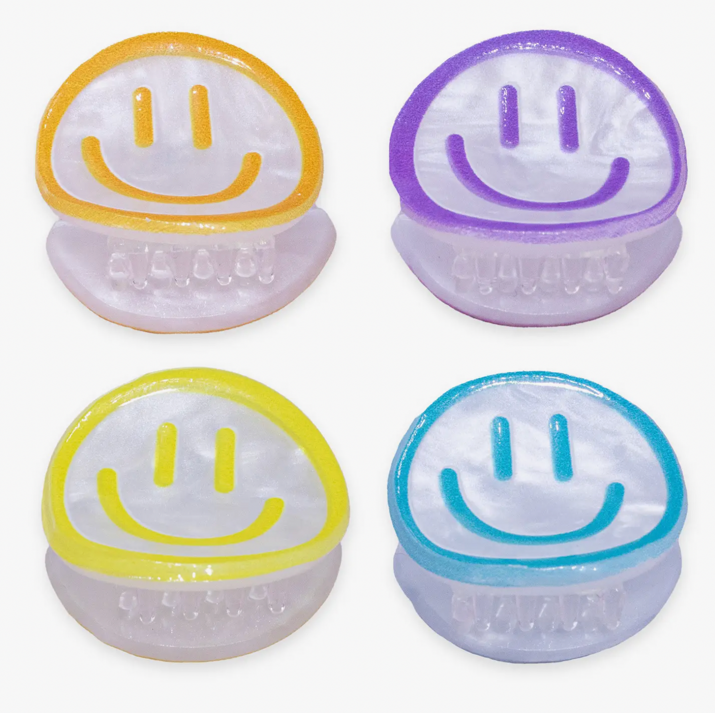 Small Smile Claw Clips - Set of 4