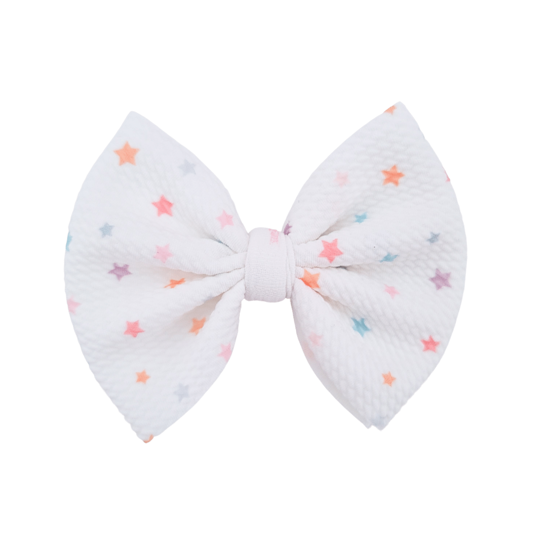 Sophia Hair Bow - Pastel Stars