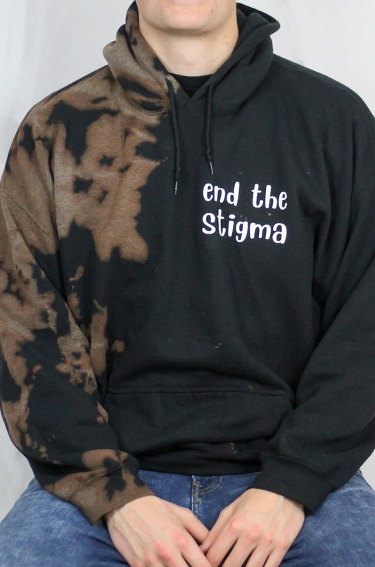 End The Stigma Hoodie - HAND DYED