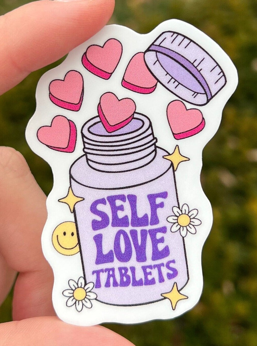 Self Love Tablets Sticker