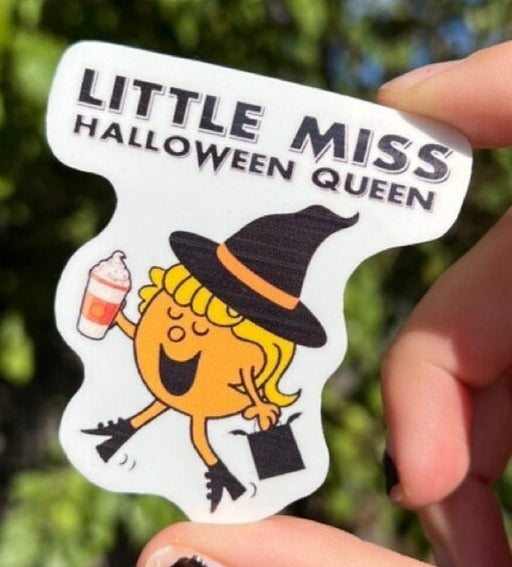 Little Miss Halloween Queen Sticker