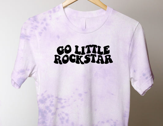 Go Little Rockstar Shirt - HAND DYED