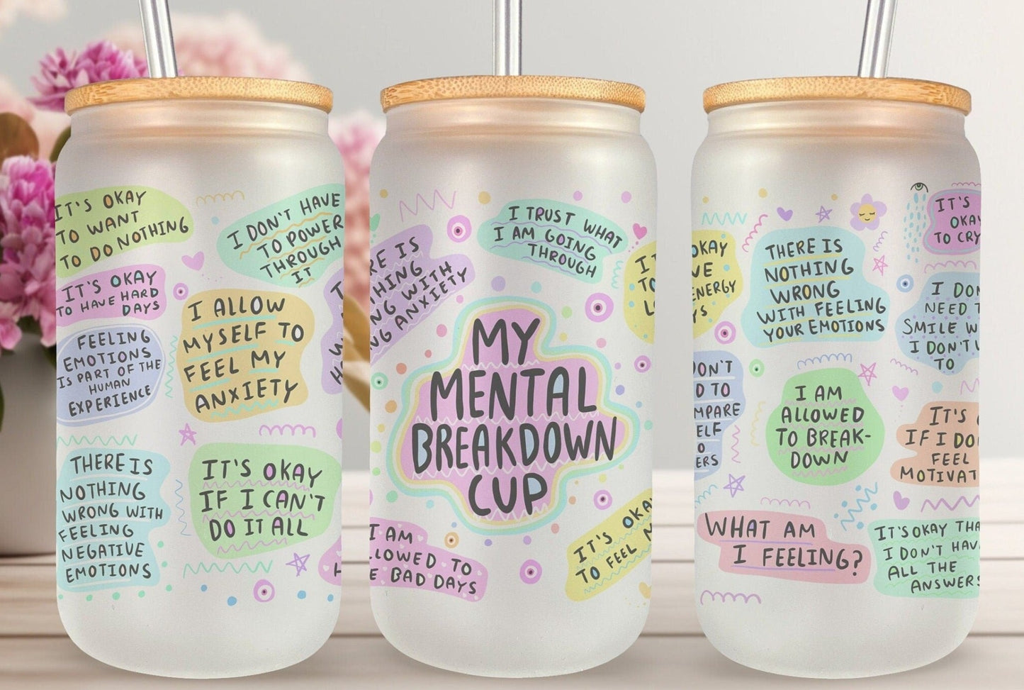 My Mental Breakdown Cup - 16 oz. Glass