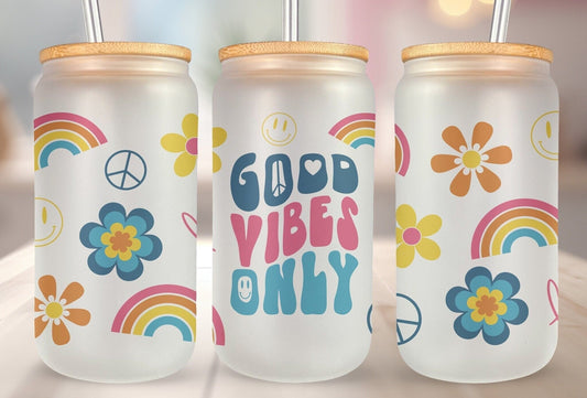 Good Vibes Only Glass - 16 oz. Glass