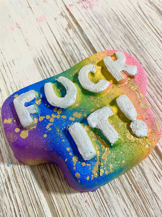 Rainbow Fuck It Bath Bomb