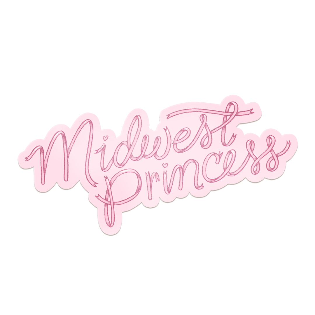 Midwest Princess Coquette Bow Vinyl Sticker