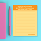 Things From Yesterday  - Snarky & Funny Notepad