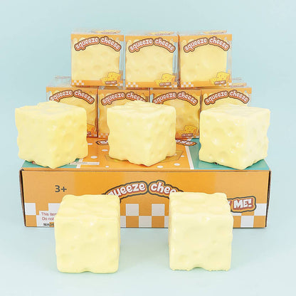 Cheese Block Squish Squeeze Toy