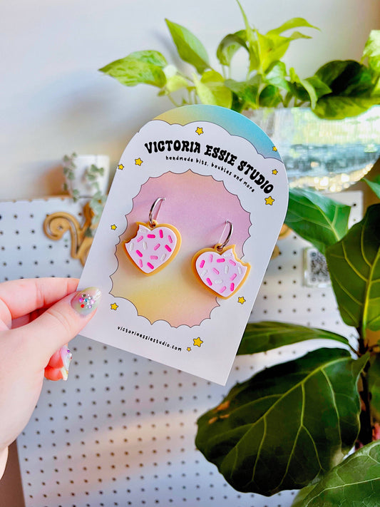Heart Cookie Earrings