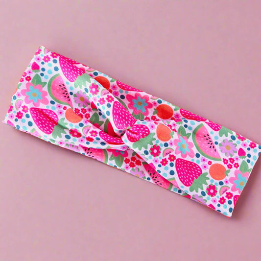 Stretchy Tie Headband - Farmers Market