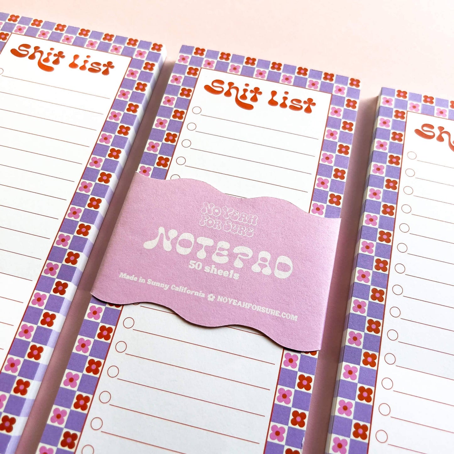 Shit List Notepad | Daisy Orange