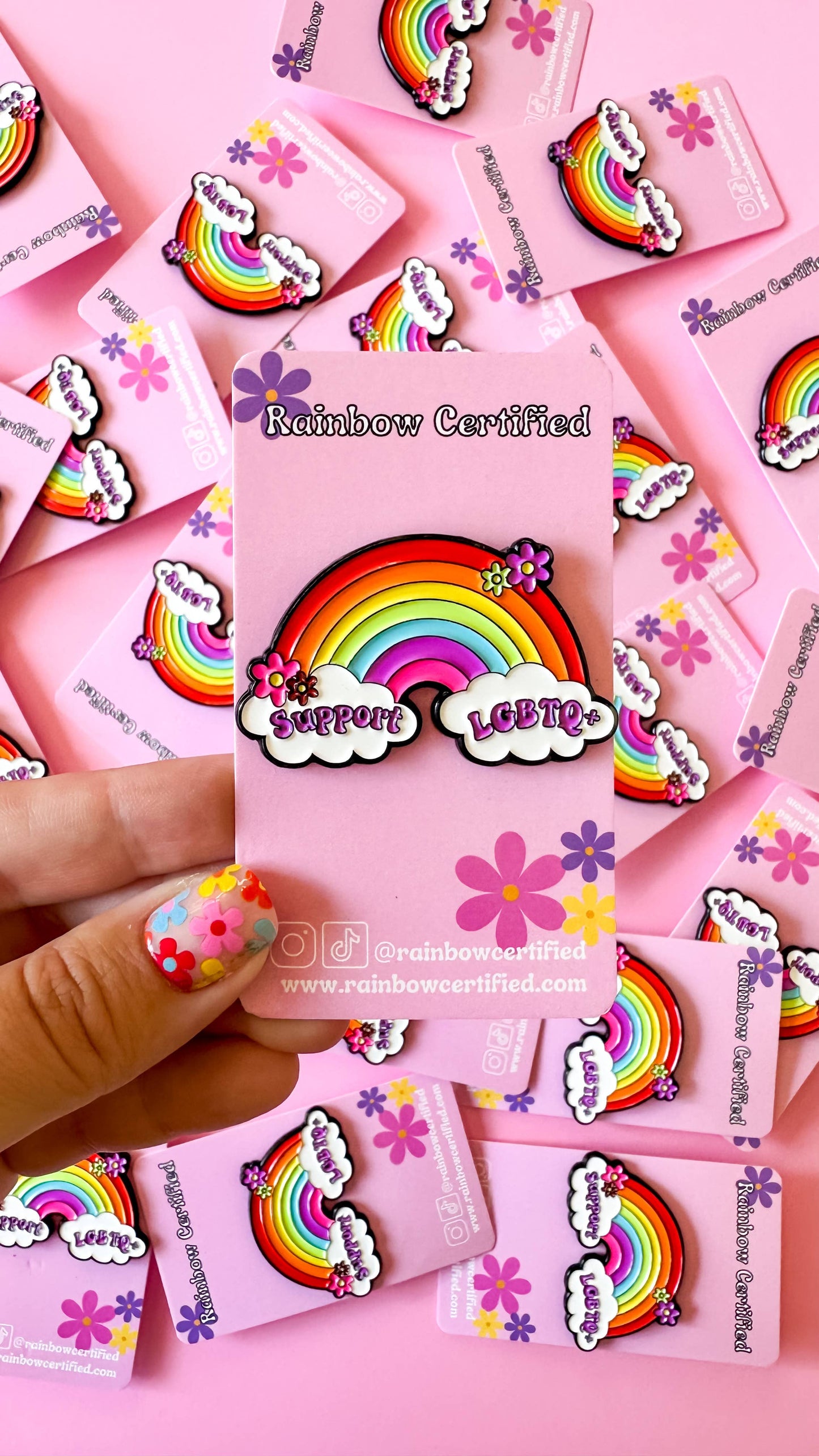 Support LGBTQ+ Enamel Pin