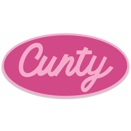 Cunty Sticker Decal, Funny Sticker Decal