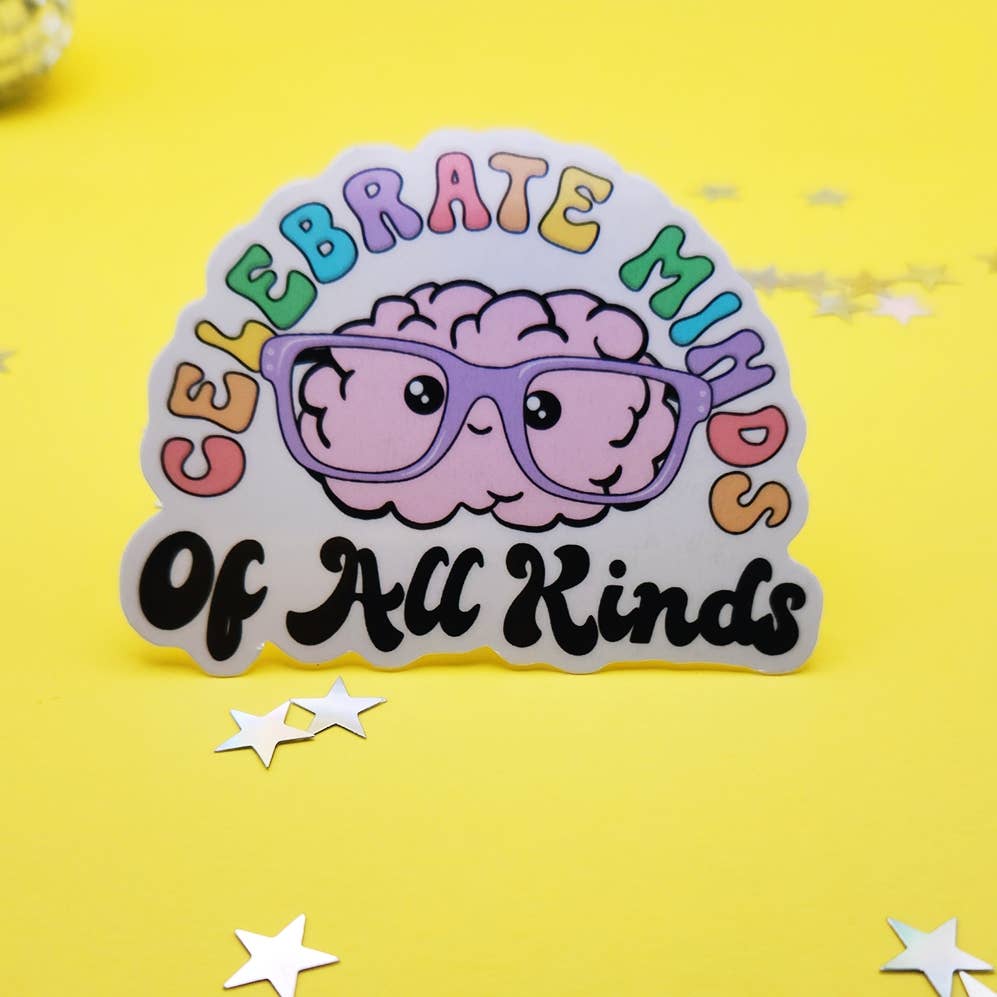 Celebrate diversity neurodivergent sticker hydroflask