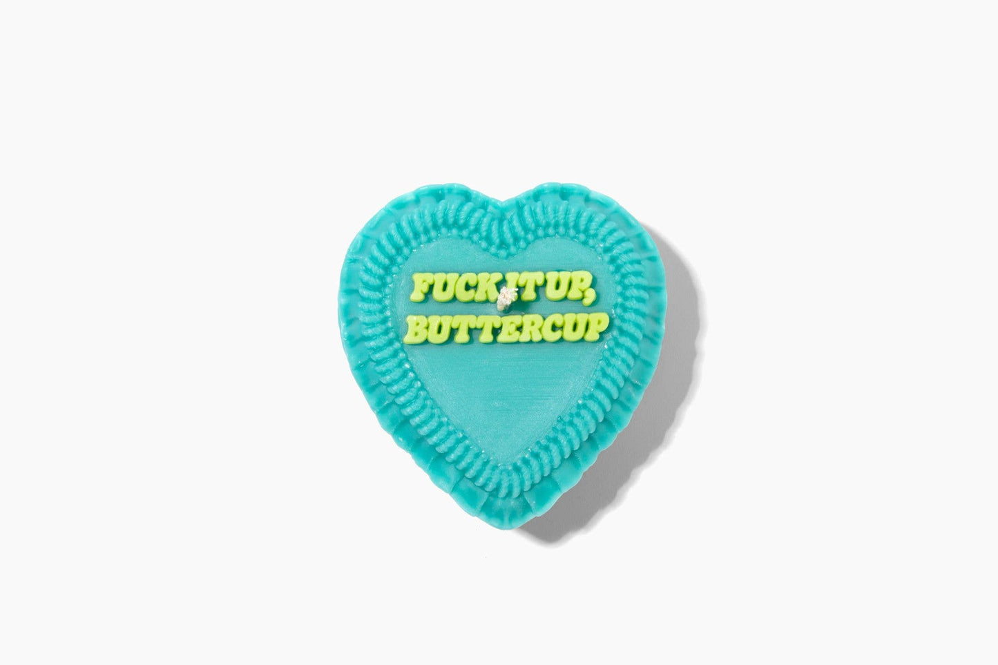 Fuck It Up Buttercup Heart Candle (gift for women)