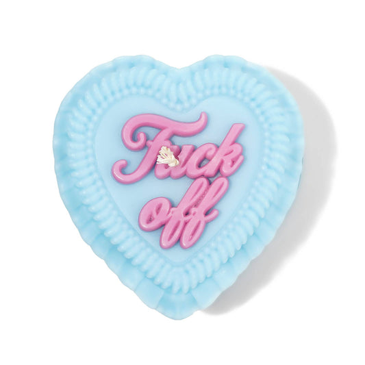 Fuck Off Heart Candle (kitsch, kitschy, funny gift)