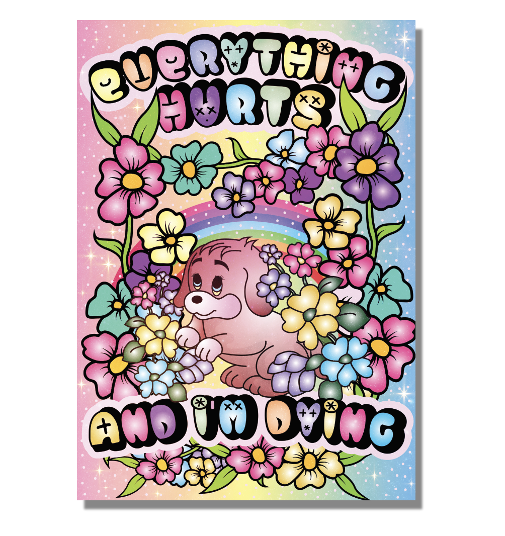 Everything Hurts Puzzle (funny, spring)