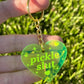 Pickle Slut Neon Green/Yellow Acrylic Keychain