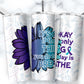 Awareness Flower and Ribbon 20 oz. Tumbler