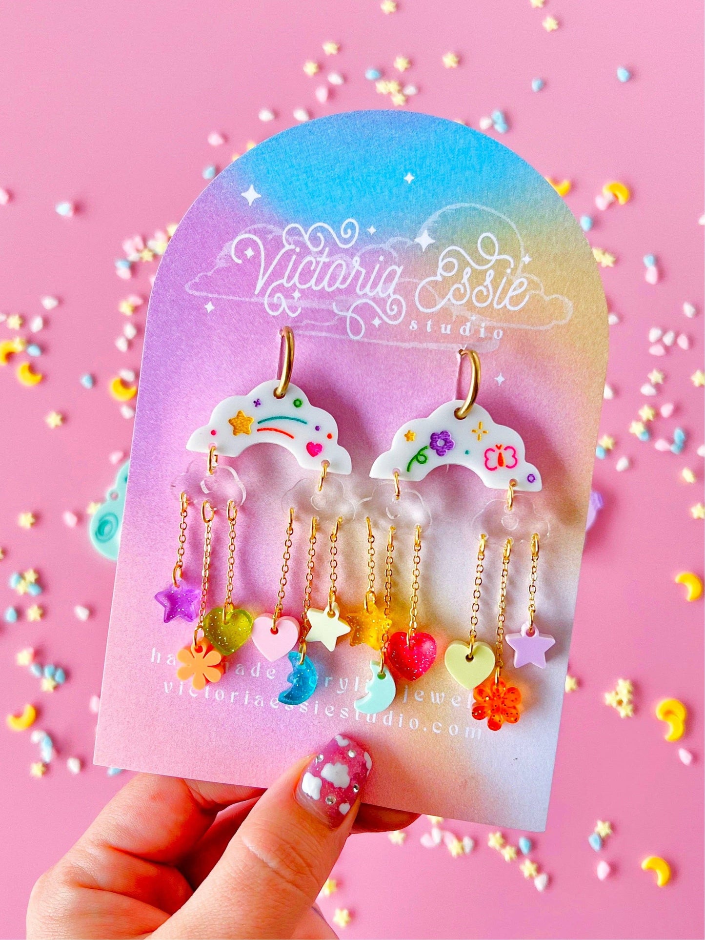 Drop of Love - Doodle Earrings