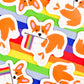 Corgi LGBTQ+ Pride Sticker