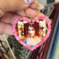 Chappell Roan Heart Shaped Celebrity Keychain Keyring 