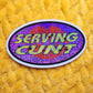 Serving cunt sticker funny gen z 90s retro waterproof