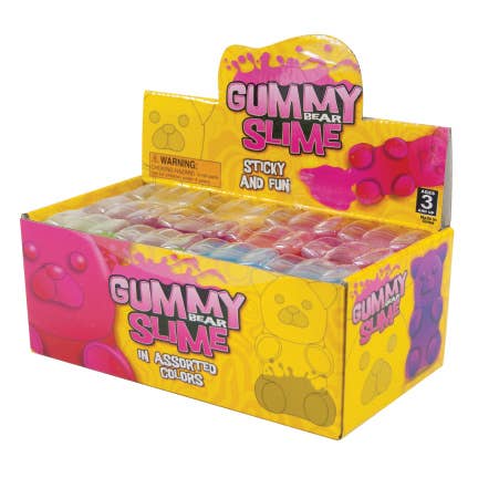 GUMMY BEAR SLIME  3.25INCH  12/DISPLAY