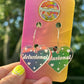 Delusional Iridescent Heart Hoop Earrings