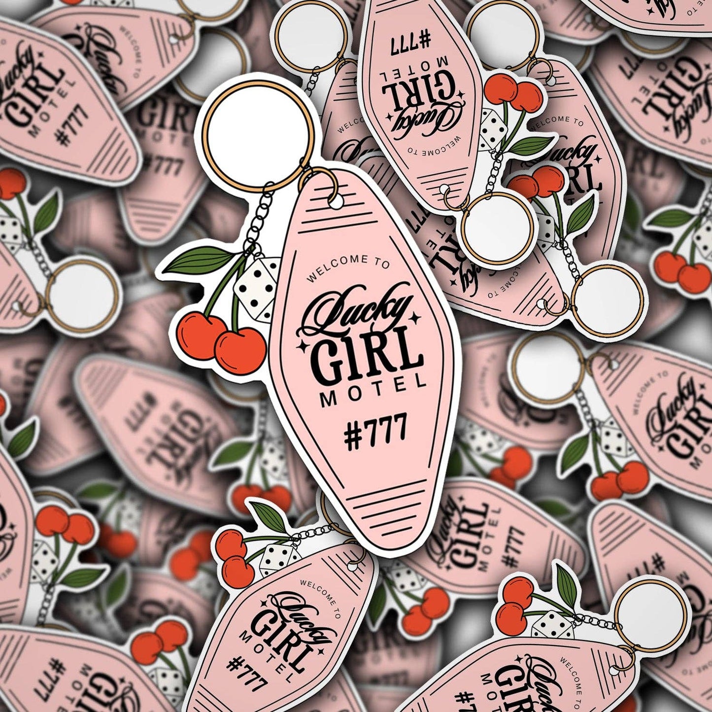 Vinyl Decal Lucky Girl Motel