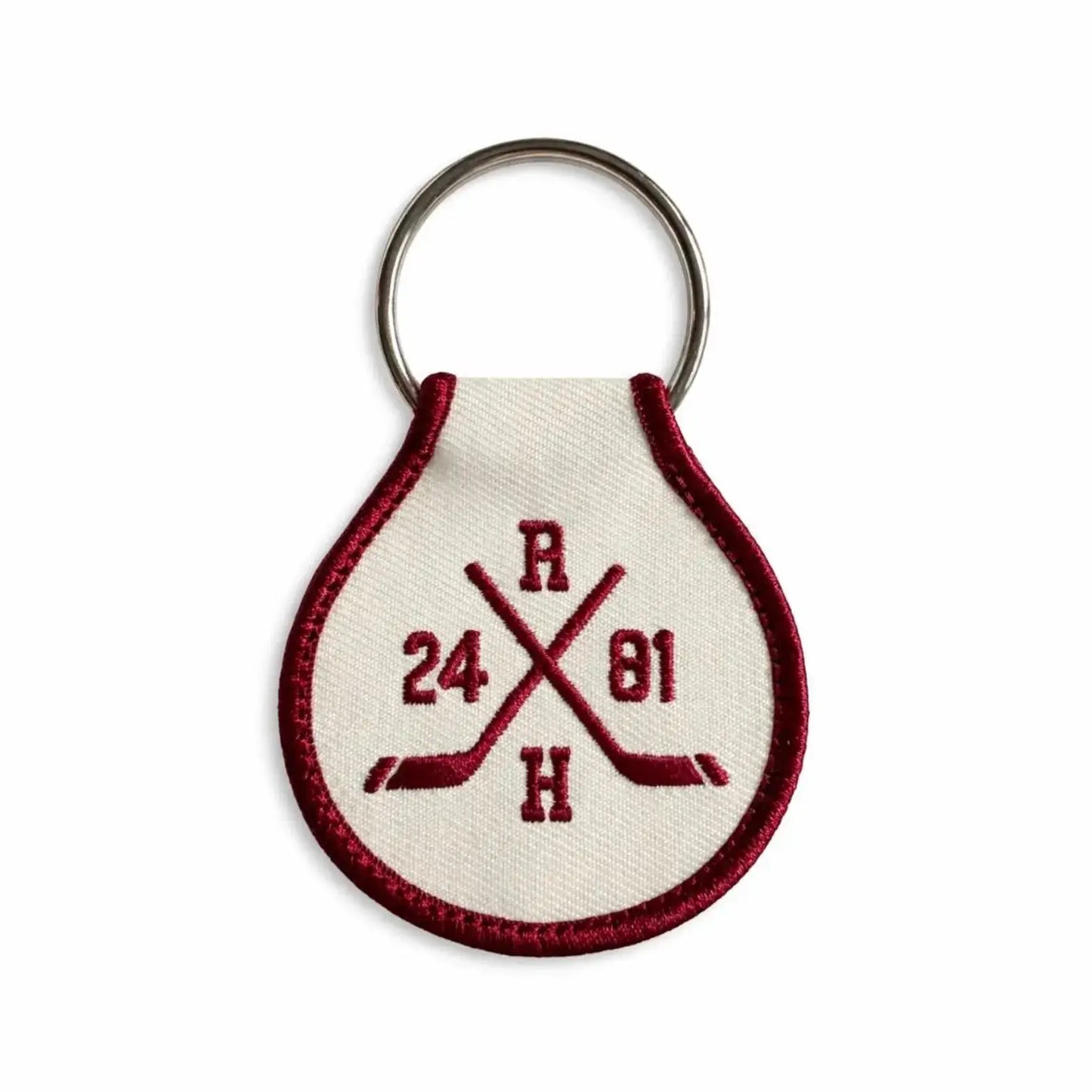 Heated Rivalry - Hockey Sticks - Embroidered Keychain