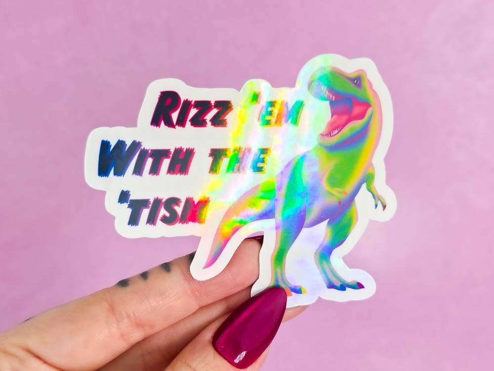 Rizz 'em with the 'tism, Autism Awareness Sticker