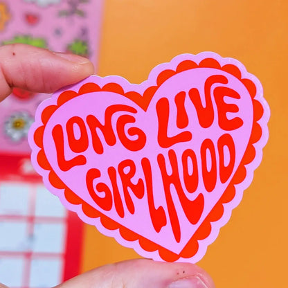 Long live girlhood sticker glitter hydroflask planner