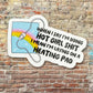 Hot Girl Heating Pad Vinyl Sticker