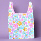 Nylon Reusable Bag - Sage Bloom Pattern