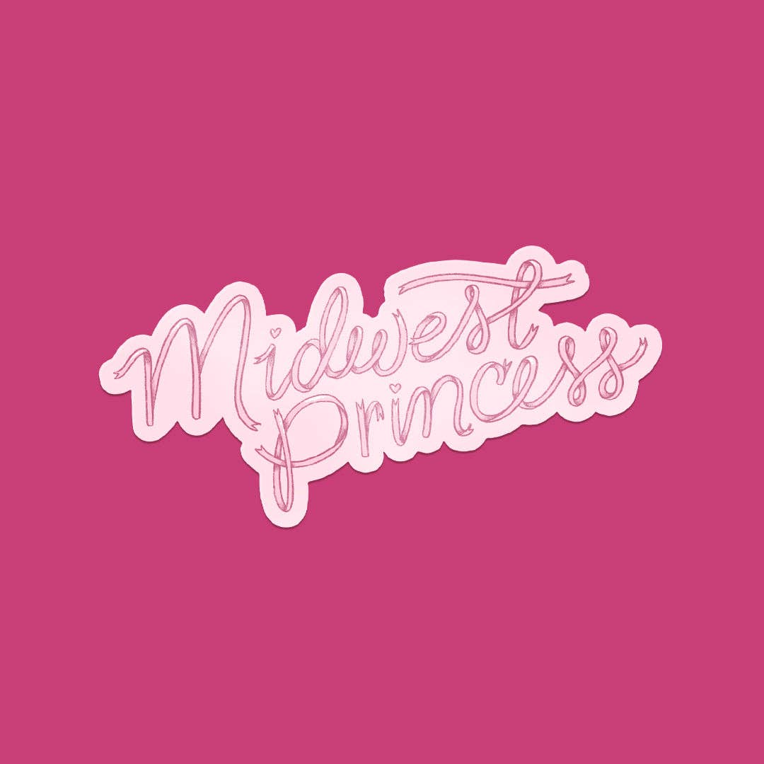 Midwest Princess Coquette Bow Vinyl Sticker