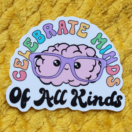 Celebrate diversity neurodivergent sticker hydroflask