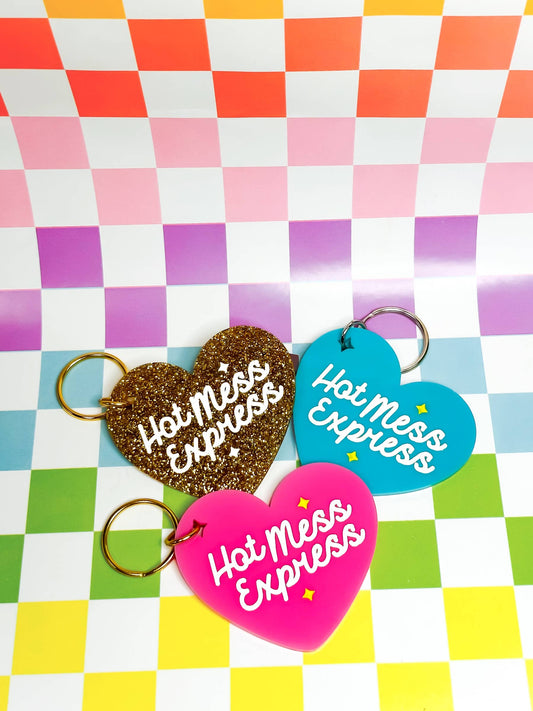 Hot Mess Express Keychain (New Glitter Options!)