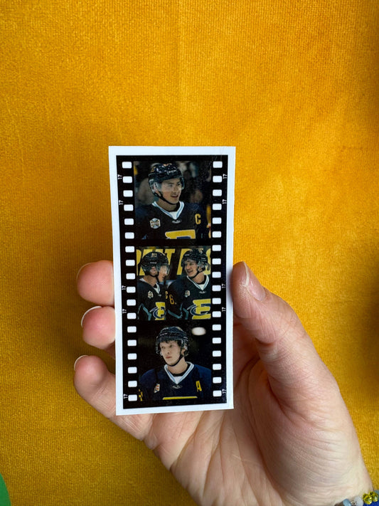 Hockey Boys Heated Rivalry Film Strip Sticker