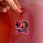 Heated Rivalry Heart Keychain (Red Heart Clasp)