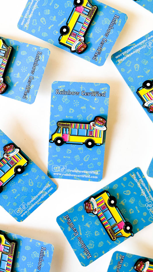 Pansexual Pancake Food Truck Enamel Pin