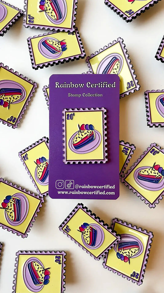 Bisexual Cake Pin