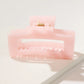 Pink Resin Rectangular Hair Claw