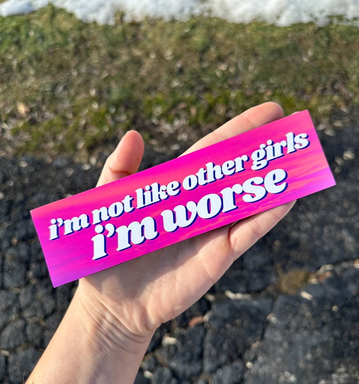 I'm Not Like Other Girls I'm Worse Car Magnet