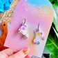 Rainbow Roller Skate Earrings