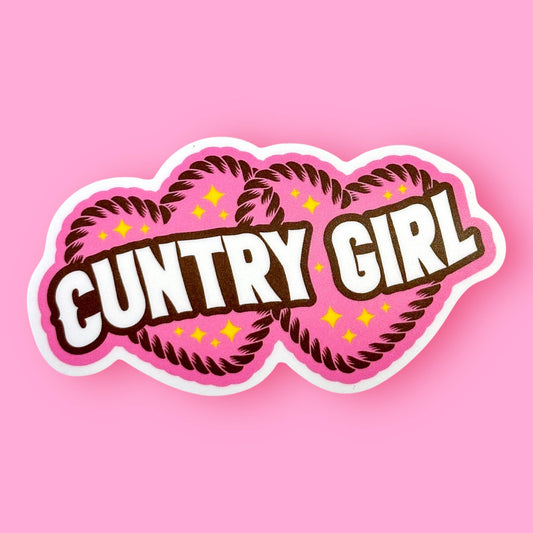 CUNTRY GIRL Sticker