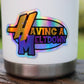 Holographic Having A Meltdown Sticker